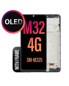 Galaxy M32 4G LCD Touch Screen Assembly with Frame - OLED