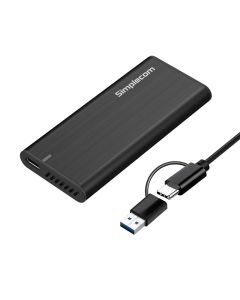 Simplecom SATA M.2 SSD to USB-C + USB-A Combo Cable Enclosure- SE502C