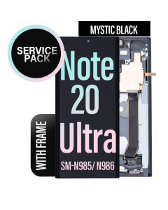 Galaxy Note 20 Ultra LCD Touch Screen Assembly with Frame - Mystic Black