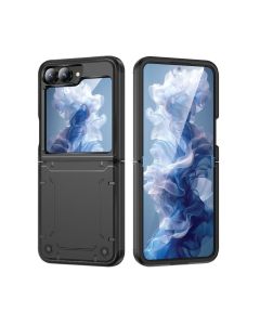 BlackTech Armor Grip Case Cover For Galaxy Z Flip6 BLACK