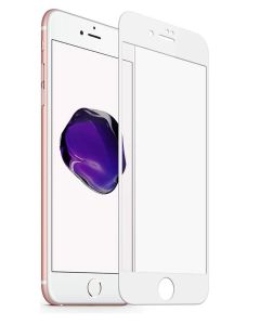 iPhone 8 / 7 Full Cover Tempered Glass Protector - White