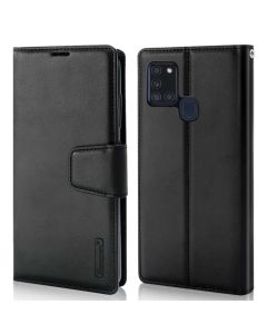 Hanman Wallet Leather Case Cover For Galaxy A21s