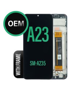 Galaxy A23 LCD Screen Touch Assembly with Frame OEM