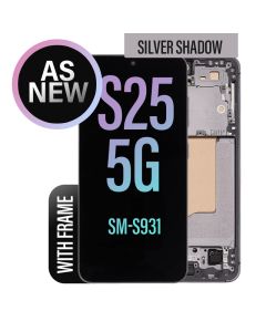 Galaxy S25 5G LCD Touch Screen Assembly witrh Frame- Silver Shadow (As New)