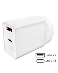 Smart IC 20W Adaptor USB-C + USB-A