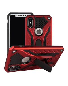 Saiboro Armour Strong ShockProof Tough Case Cover for iPhone X/ XS - RED