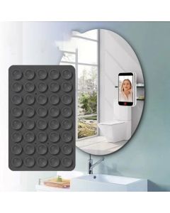 Silicone Suction Cup Phone Holder - Black