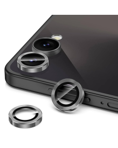 Galaxy Z Flip 7 Aluminum Alloy Camera Lens Cover Protector- Black 