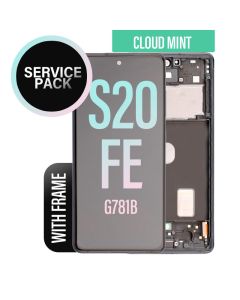 Galaxy S20 FE LCD Touch Screen Assembly with Frame - Cloud Mint
