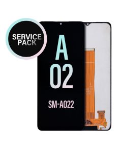 Galaxy A02 LCD Touch Screen Assembly With Frame- Service Pack