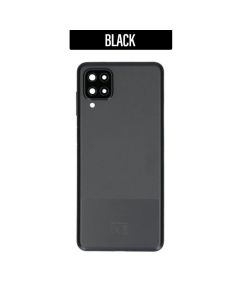 Galaxy A12 Back Cover With Camera Lens - Black