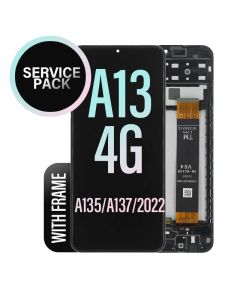 Galaxy A13 4G LCD Touch Screen Assembly With Frame-Service Pack (A135/ A137)