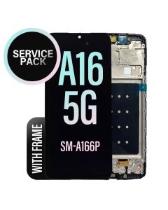 Galaxy A16 5G LCD Touch Screen Assembly With Frame (A166P) - Service Pack
