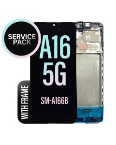 Galaxy A16 5G LCD Touch Screen Assembly With Frame (A166B) - Service Pack

