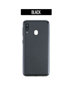 Galaxy A20e Compatible Back Glass Cover - Black