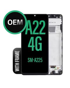Galaxy A22 4G LCD Touch Screen Assembly With Frame - OEM