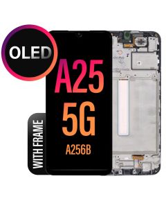 Galaxy A25 LCD Touch Screen Assembly With Frame - OLED