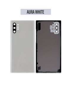 Galaxy Note 10 Plus Back Glass Cover With Camera Lens - Aura White