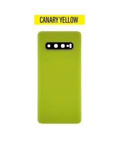 Galaxy S10 Back Glass Cover with Camera Lens - Canary Yellow