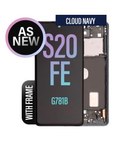 Galaxy S20 FE LCD Touch Screen Assembly with Frame As New -Cloud Navy