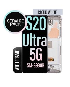 Galaxy S20 Ultra/ S20 Ultra 5G LCD Touch Screen Assembly - Cloud White