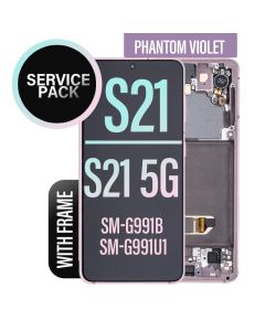 Galaxy S21/ S21 5G LCD Touch Screen Assembly with Frame - Phantom Violet