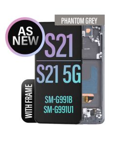 Galaxy S21/ S21 5G LCD Touch Screen Assembly with Frame - Phantom Gray (As New)