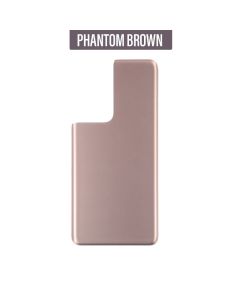 Galaxy S21 Ultra Back Glass Cover (No Camera Lens) - Phantom Brown