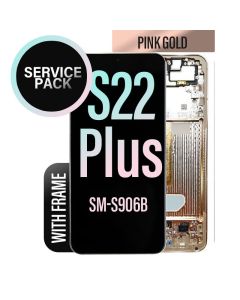 Galaxy S22 Plus 5G LCD Touch Screen Assembly with Frame - Pink Gold
