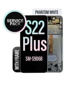 Galaxy S22 Plus 5G LCD Touch Screen Assembly with Frame - Phantom White