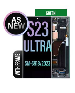 Galaxy S23 Ultra LCD Touch Screen Assembly With Frame- As New - Green