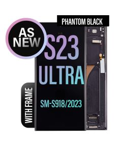 Galaxy S23 Ultra LCD Touch Screen Assembly With Frame- As New - Phantom Black