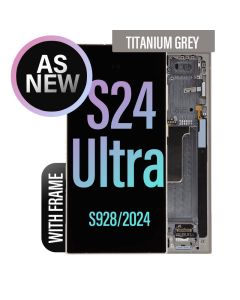 Galaxy S24 Ultra LCD Touch Screen Assembly With Frame- As New - Titanium Grey