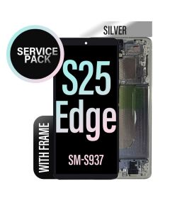 Galaxy S25 Edge LCD Touch Screen Assembly (Service Pack)- Silver
