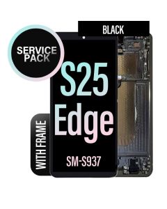 Galaxy S25 Edge LCD Touch Screen Assembly (Service Pack)- Black