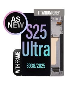 Galaxy S25 Ultra LCD Touch Screen Assembly With Frame- As New - Titanium Grey