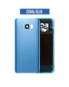 Galaxy S8 Plus Back Glass Cover with Camera Lens - Coral Blue