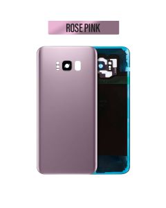 Galaxy S8 Plus Back Glass Cover with Camera Lens - Rose Pink