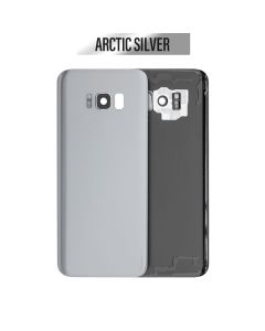 Galaxy S8 Plus Back Glass Cover with Camera Lens - Arctic Silver