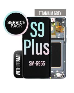 Galaxy S9 Plus LCD Touch Screen Assembly with Frame - Titanium Grey