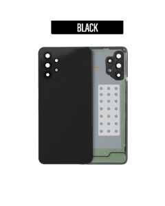 Galaxy A32 Back Glass Cover with Camera Lens -Black