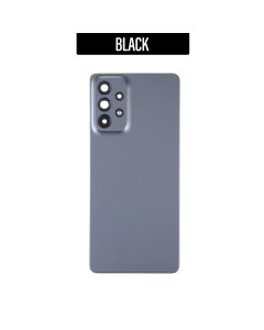 Galaxy A73 Back Glass Cover with Camera Lens -Black