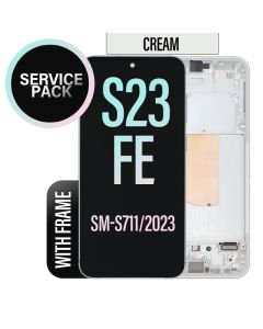 Galaxy S23 FE Screen Replacement Assembly with Frame -Cream