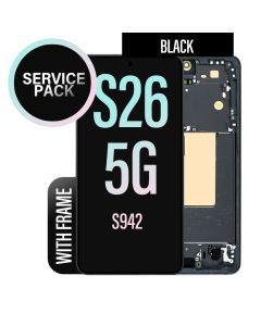 Galaxy S26 LCD Touch Screen Replacement With Frame - Black