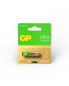 GP 1.5V Ultra Alkaline AAA Battery - Card of 2
