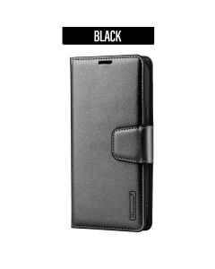 Hanman Wallet Leather Case Cover for Pixel 9 / 9 Pro - Black
