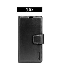Hanman Wallet Leather Case Cover for Pixel 9 Pro XL - Black