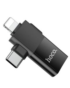 Hoco UA17 Lightning Male + USB-C Male to USB Female Adapter