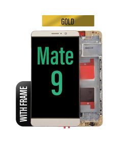 Huawei Mate 9 LCD Touch Screen Assembly with Frame - Gold