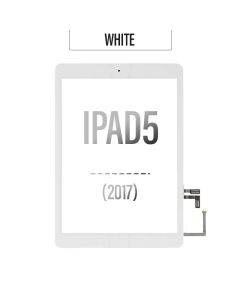 iPad  5th Gen Touch Screen Digitizer Home Button Assembly With Adhesive - White